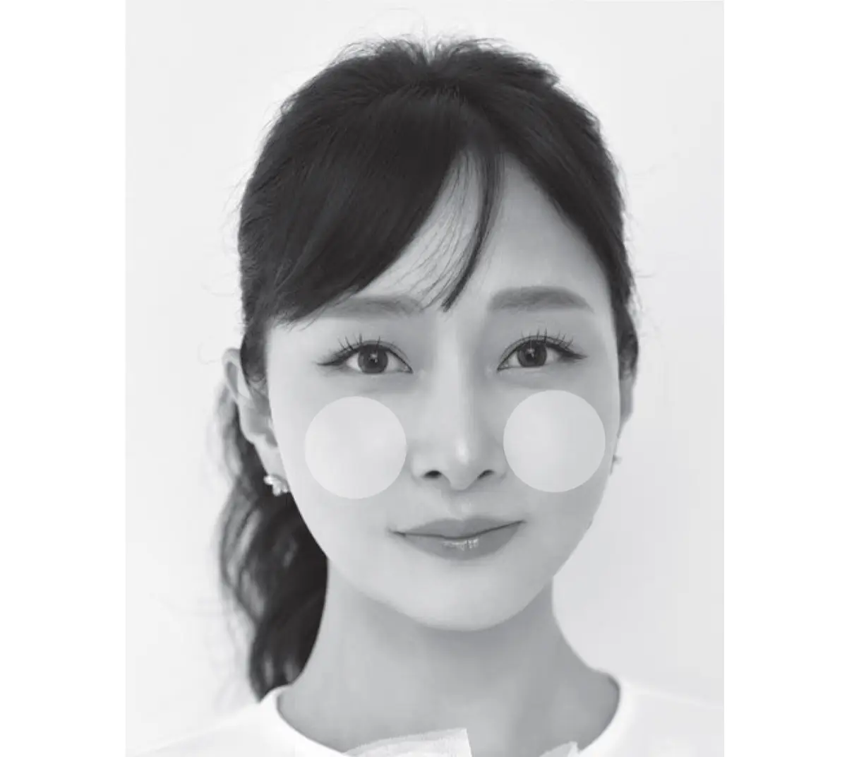 石井美保さんの「膨らませケア」ここをねらう　頬