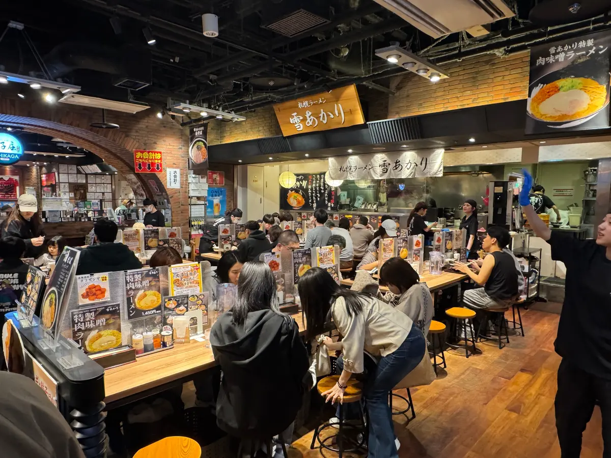 札幌ラーメン　雪あかり　新千歳空港