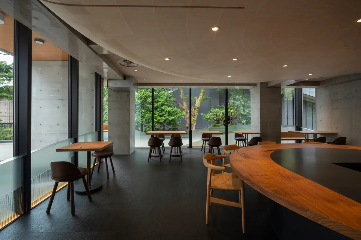 表参道 一保堂青山店 内観 名建築カフェ