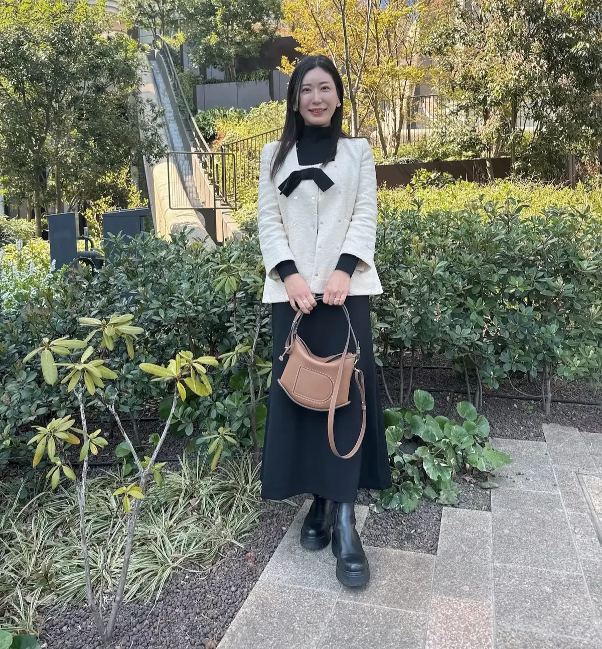 ジルサンダーのブラックロングワンピース　ワンピース