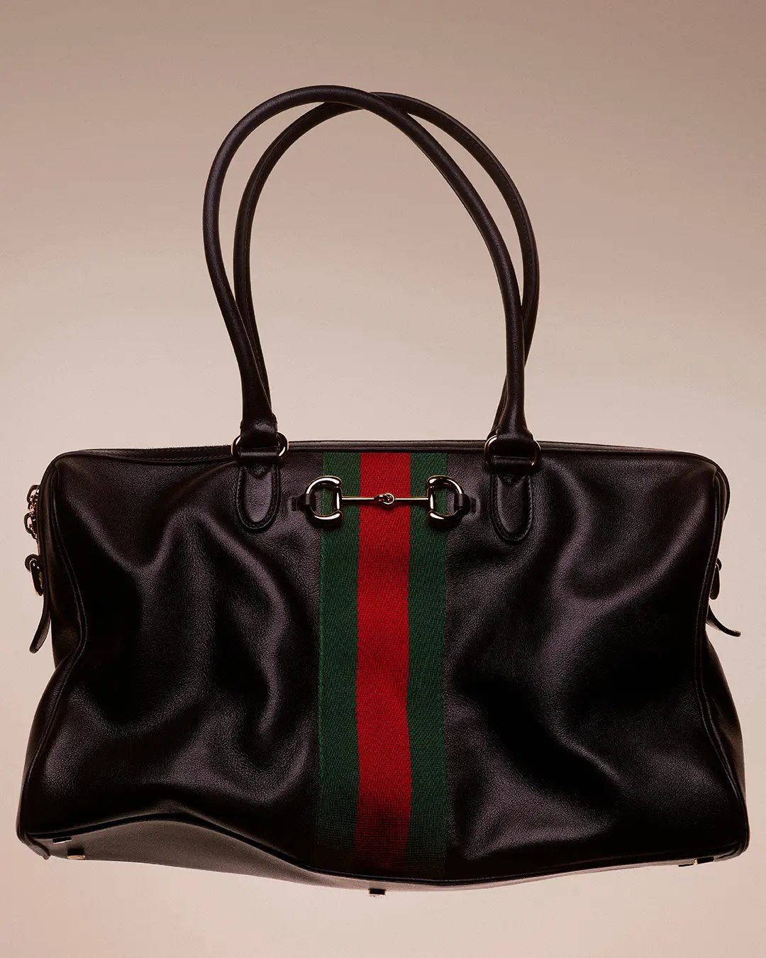 「グッチ ボルセット」ラージボストンバッグ