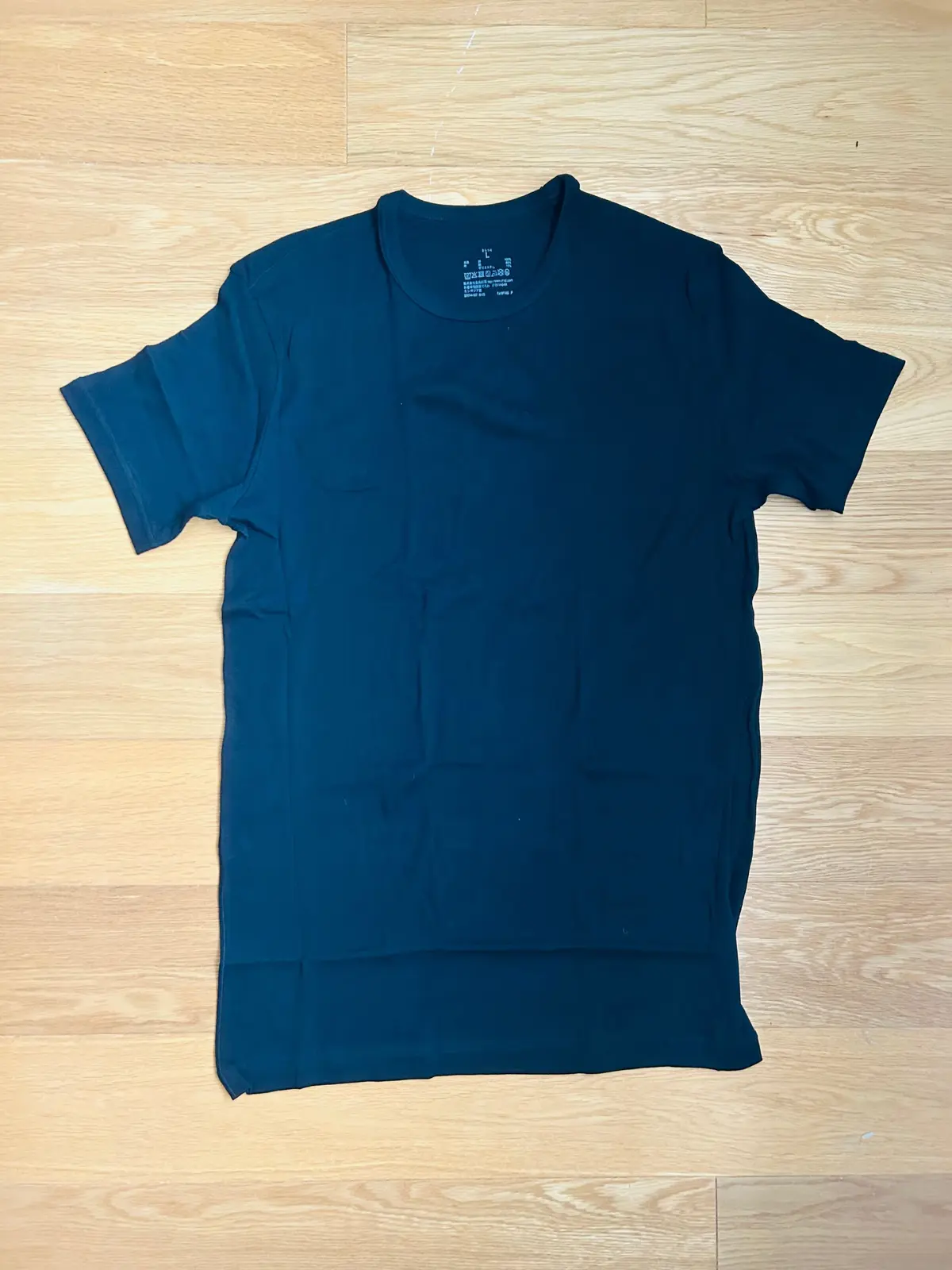 無印良品 さらっと綿 Tシャツ　ネイビー