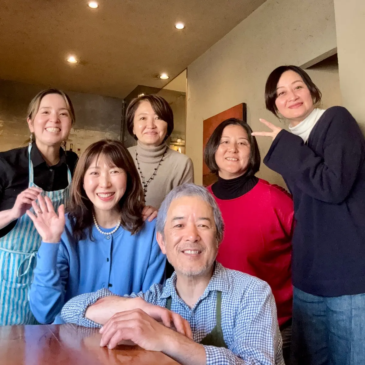 シェフと集合写真