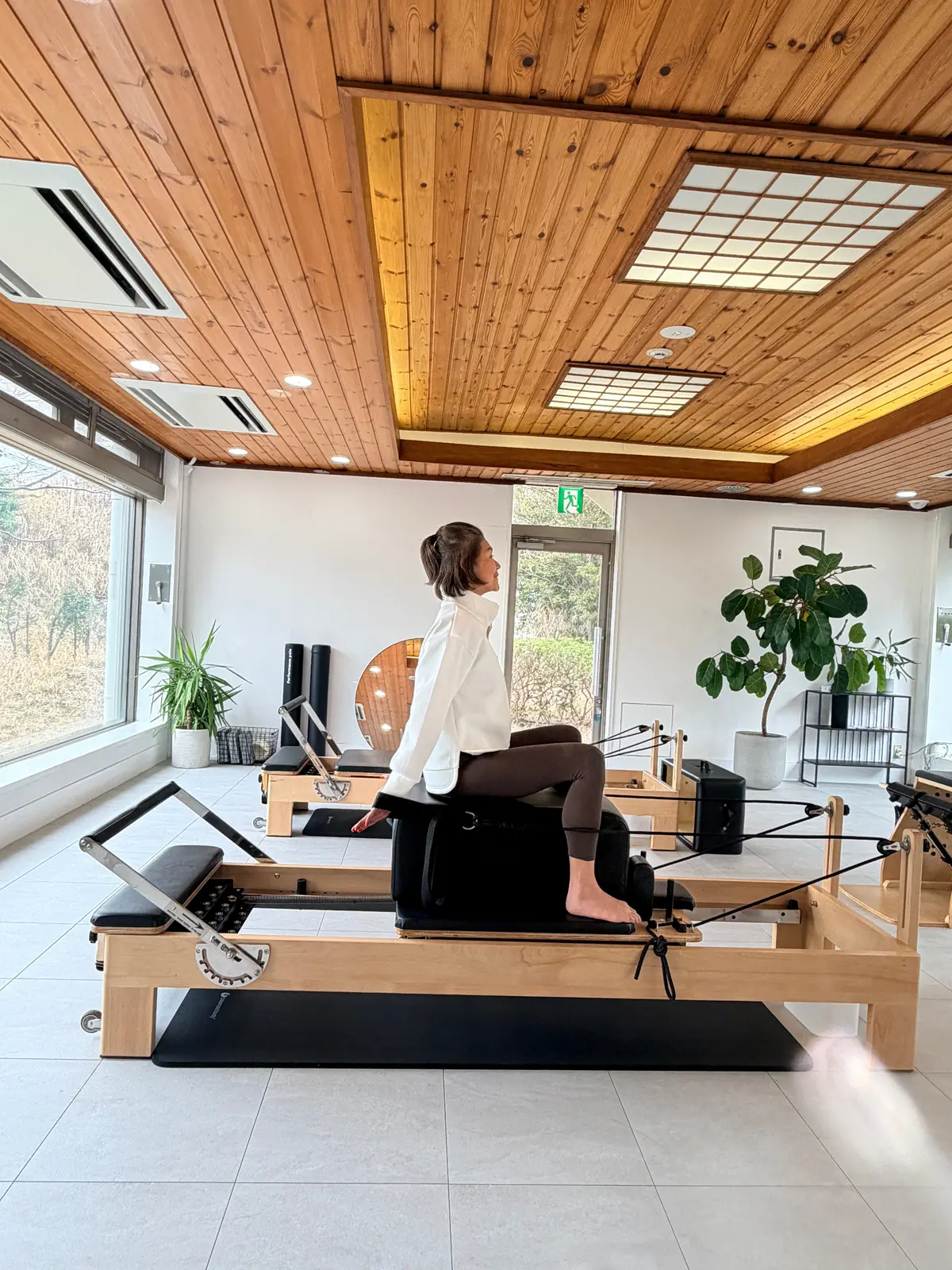 Pilates Studio eleven 七里ヶ浜　ゴルファー向けピラティス　レッスン風景　松井陽子