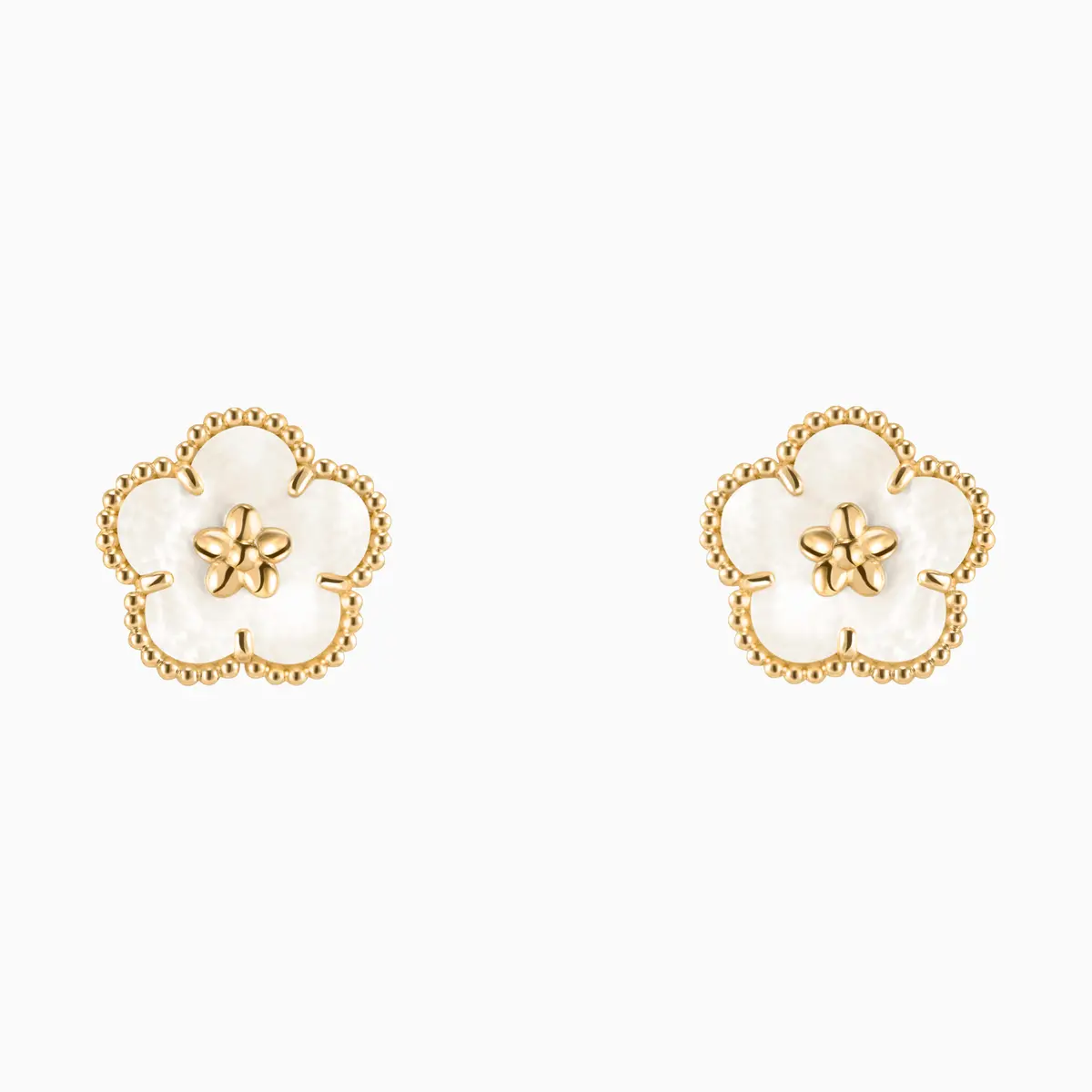 ヴァン クリーフ&アーペル ピアス「ラッキー スプリング イヤリング プラムブロッサム」