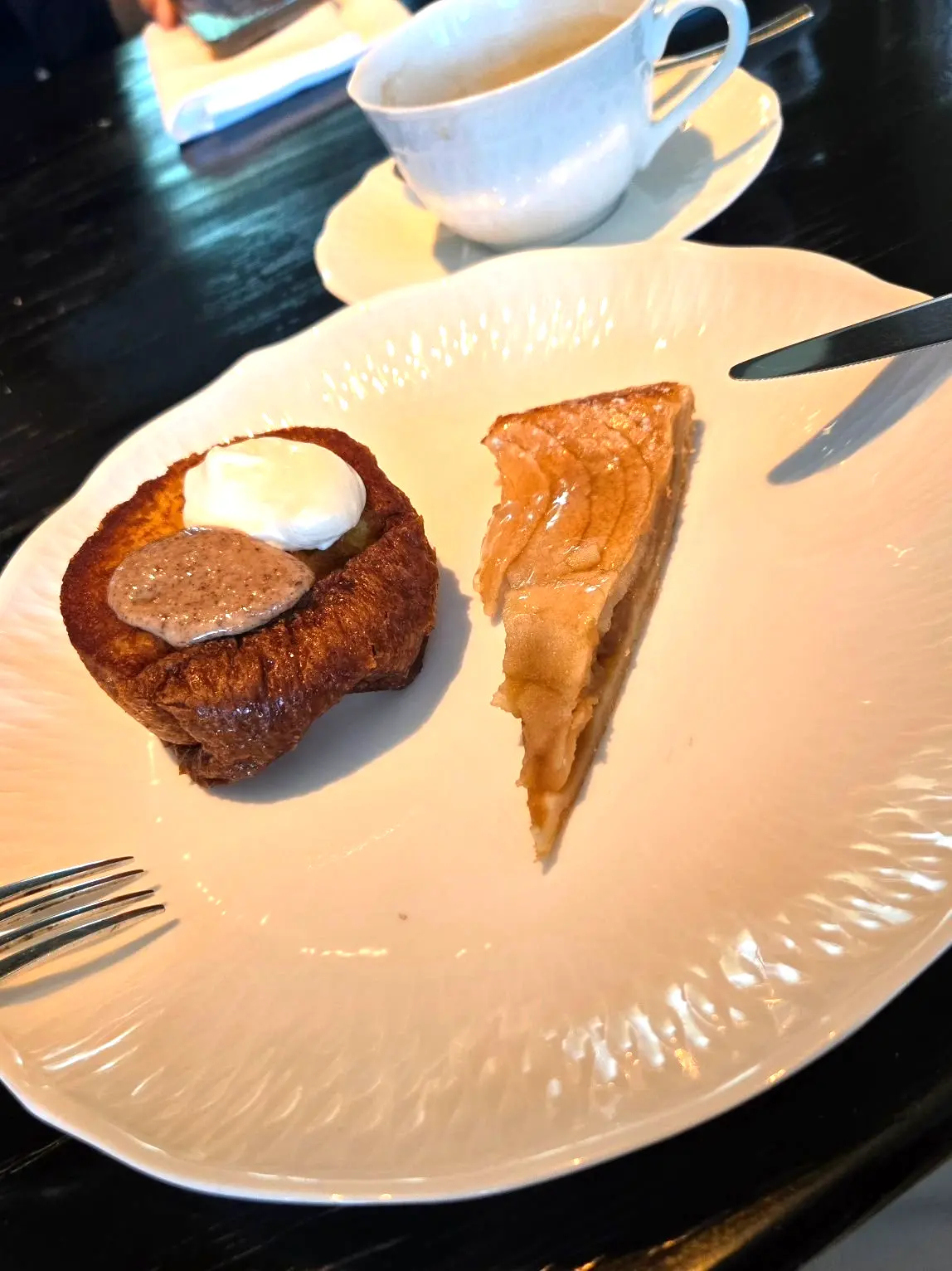 アップルタルトとフレンチトースト