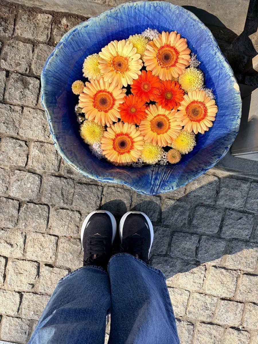 川越八幡宮の花手水