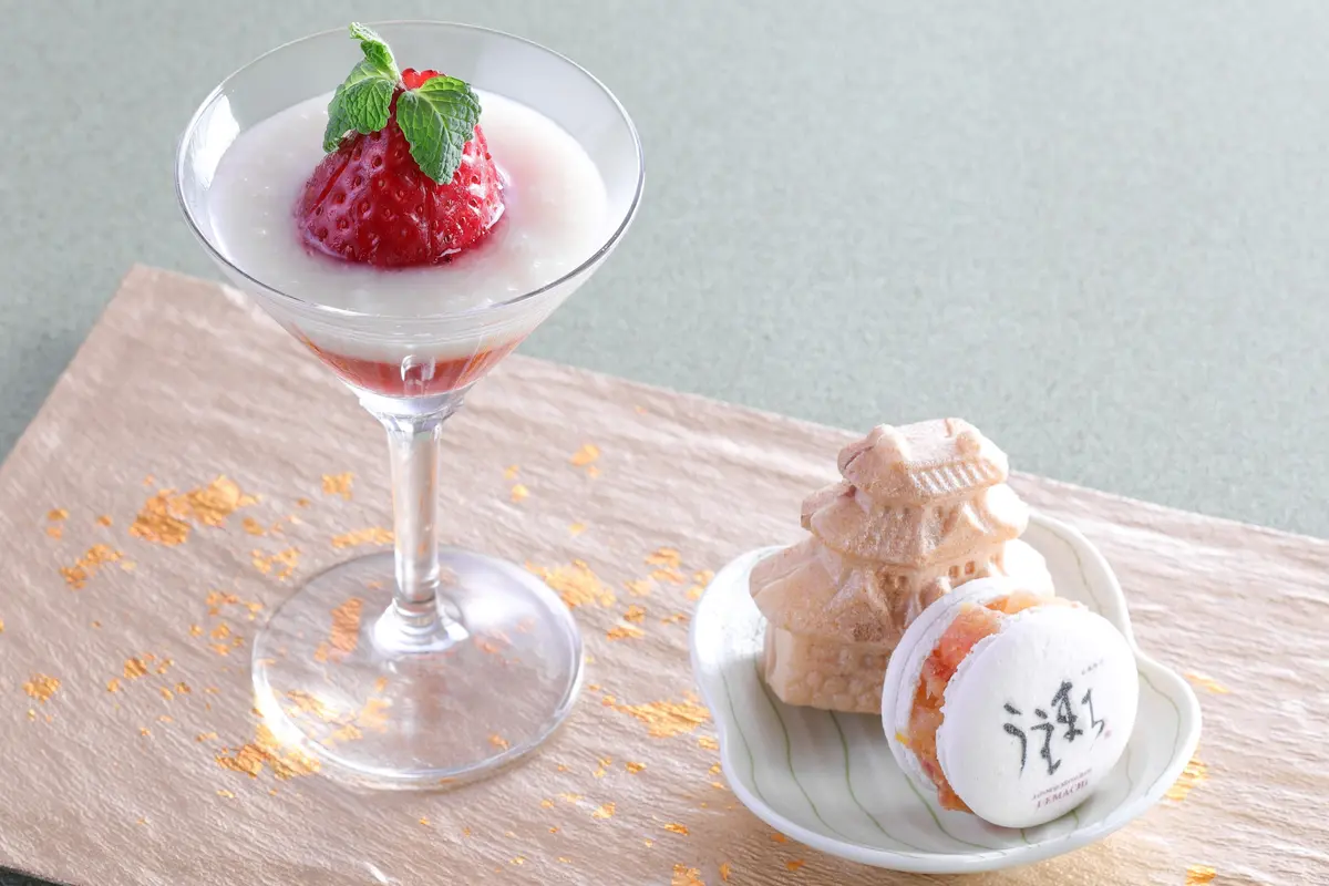 シェラトン都ホテル大阪「日本料理 うえまち」　アフタヌーンティー　スイーツ