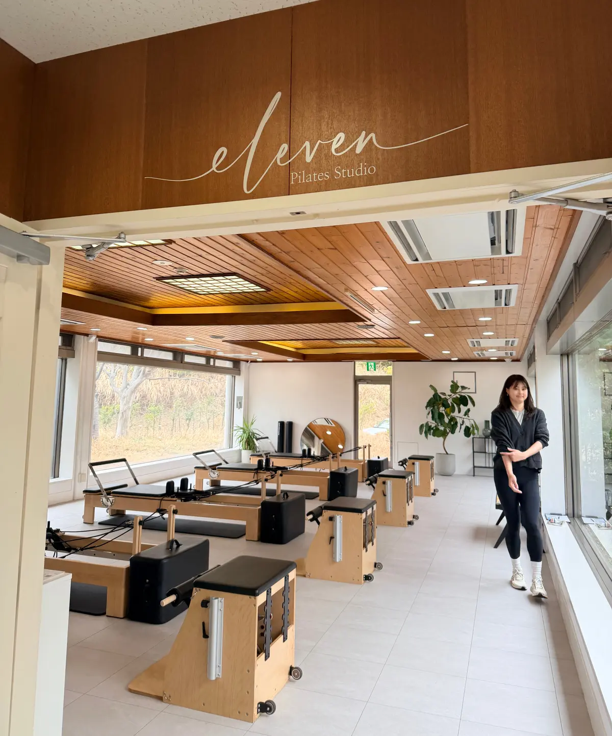 Pilates Studio eleven 七里ヶ浜　内観　すみれ先生