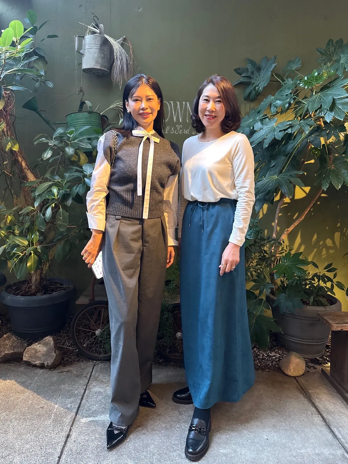 BROWN RICEのお店前にてJマダムJunちゃんと