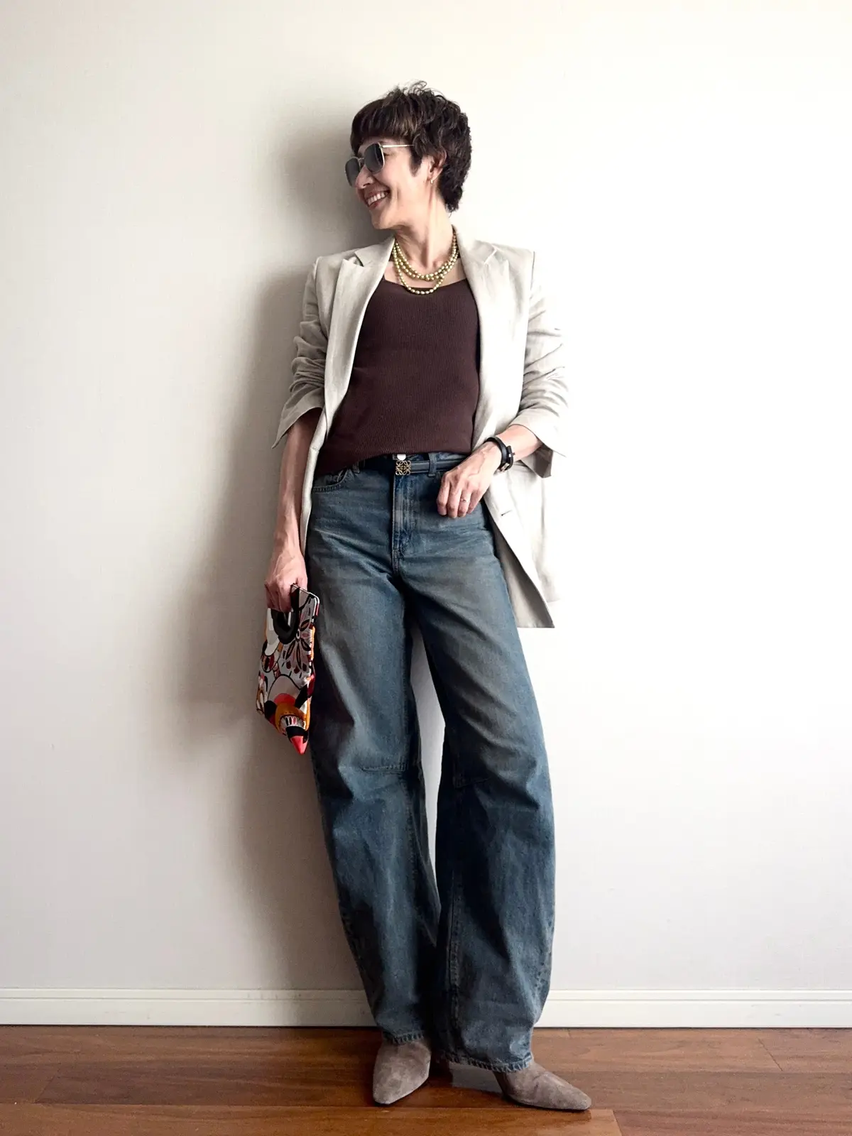 トレンドデニム【GU バレルレッグジーンの画像_2