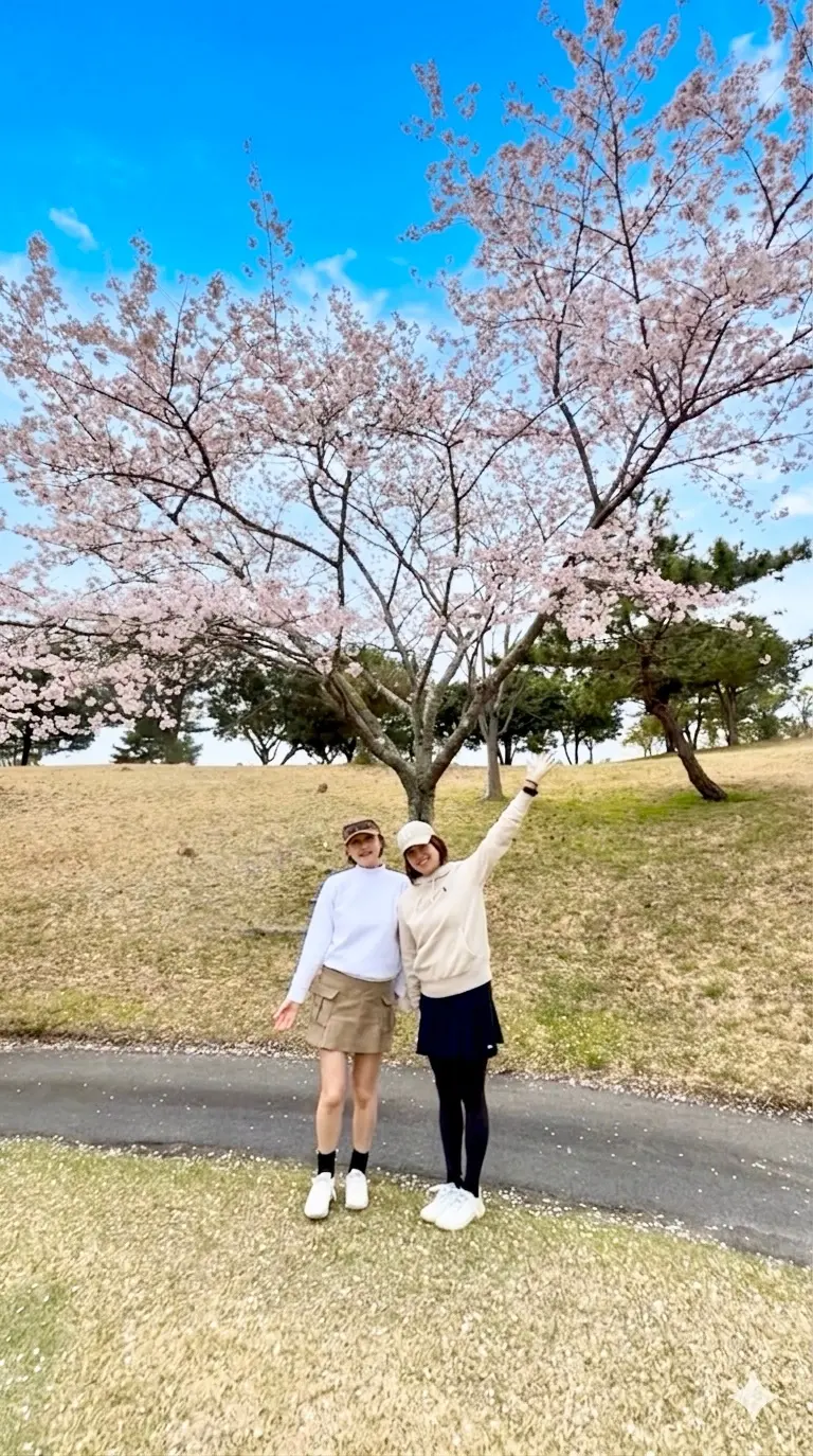 桜満開のお花見ゴルフを満喫🌸の画像_5