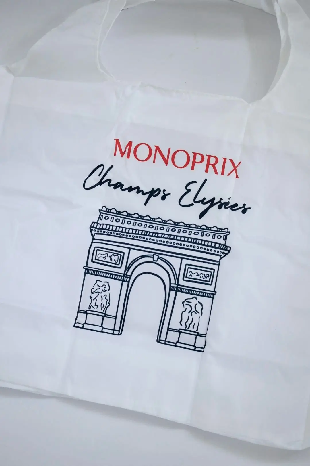 MONOPIEX プチプラエコバッグ  モノプリ　　凱旋門「シャンゼリゼ」「オペラ」パリ土産「MONOPRIX Champs Elysée」