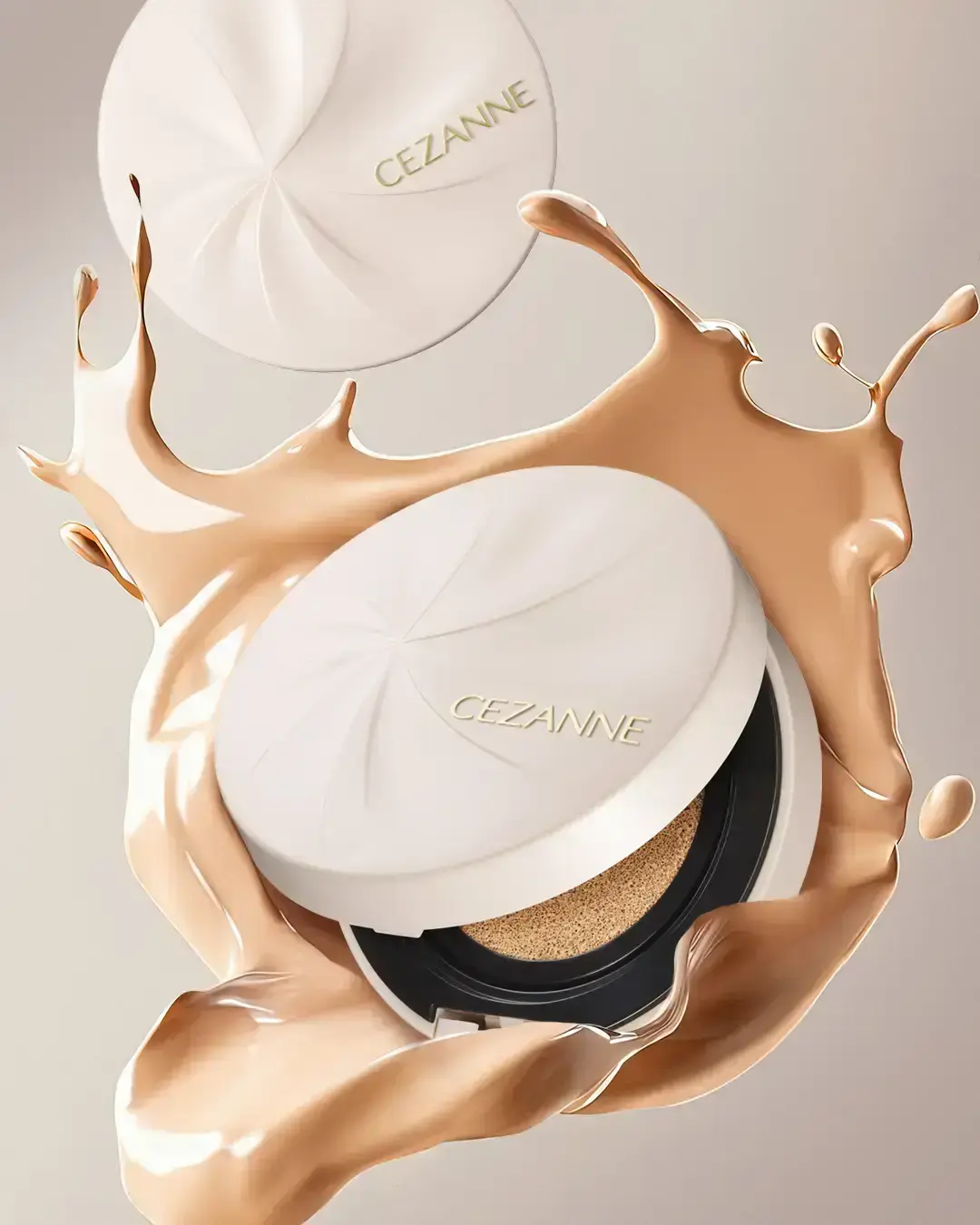 50代　40代　おすすめ　クッションファンデ　プチプラコスメ　セザンヌ セラムクッションファンデーション