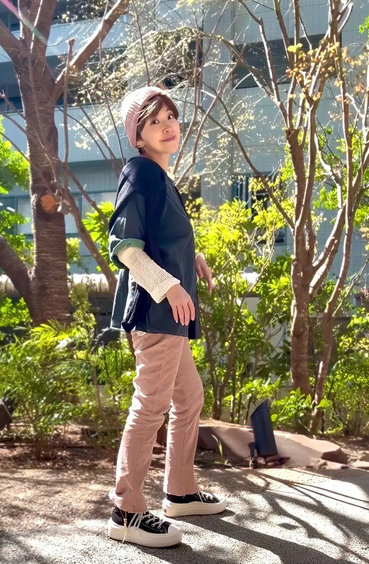 ピンクのパンツ