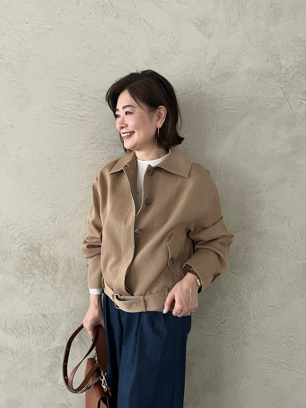 三尋木奈保さん、イネドとのコラボで作ったベージュブルゾン