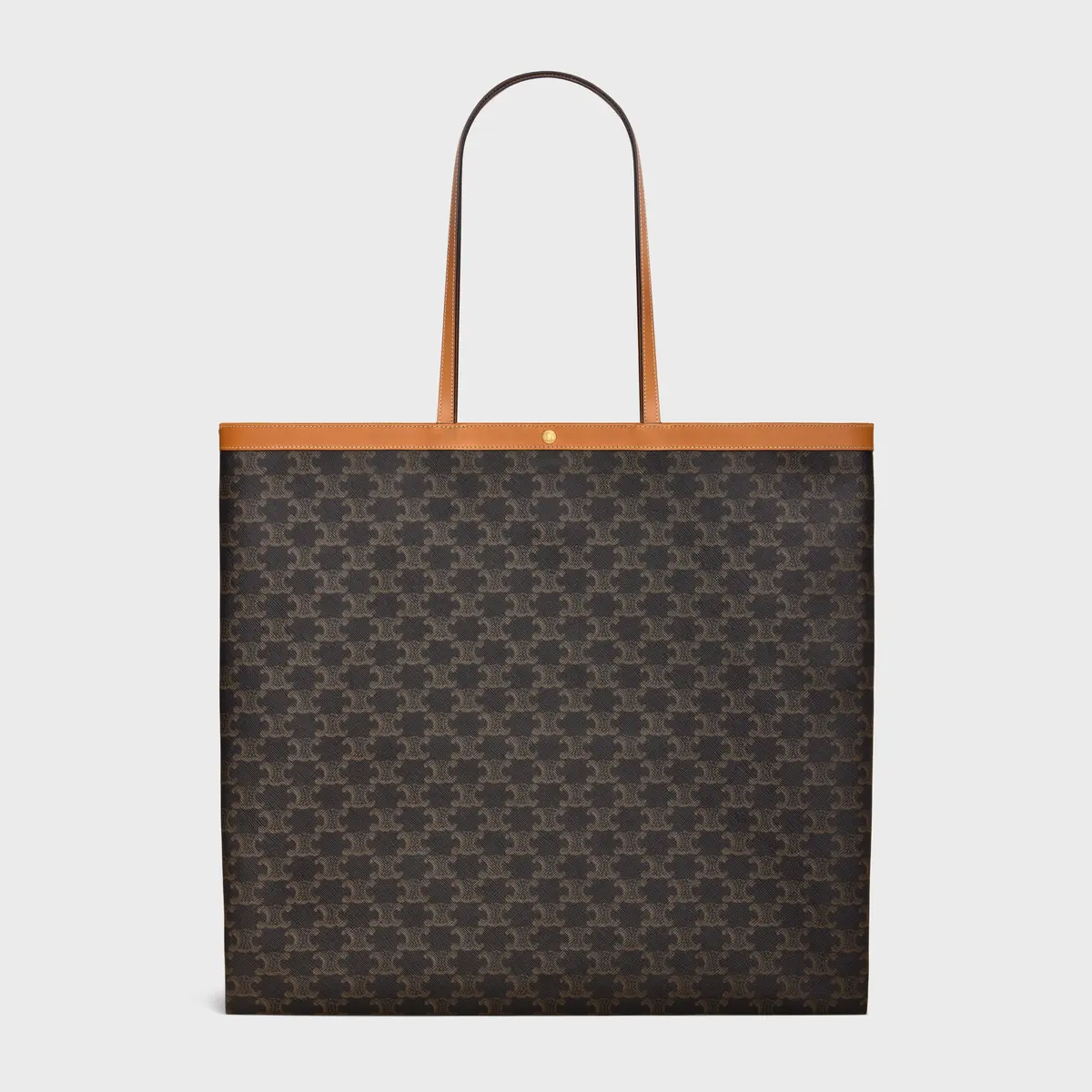 「ラージ フラット ショッパー」 素材：トリオンフキャンバス カラー：ミエル