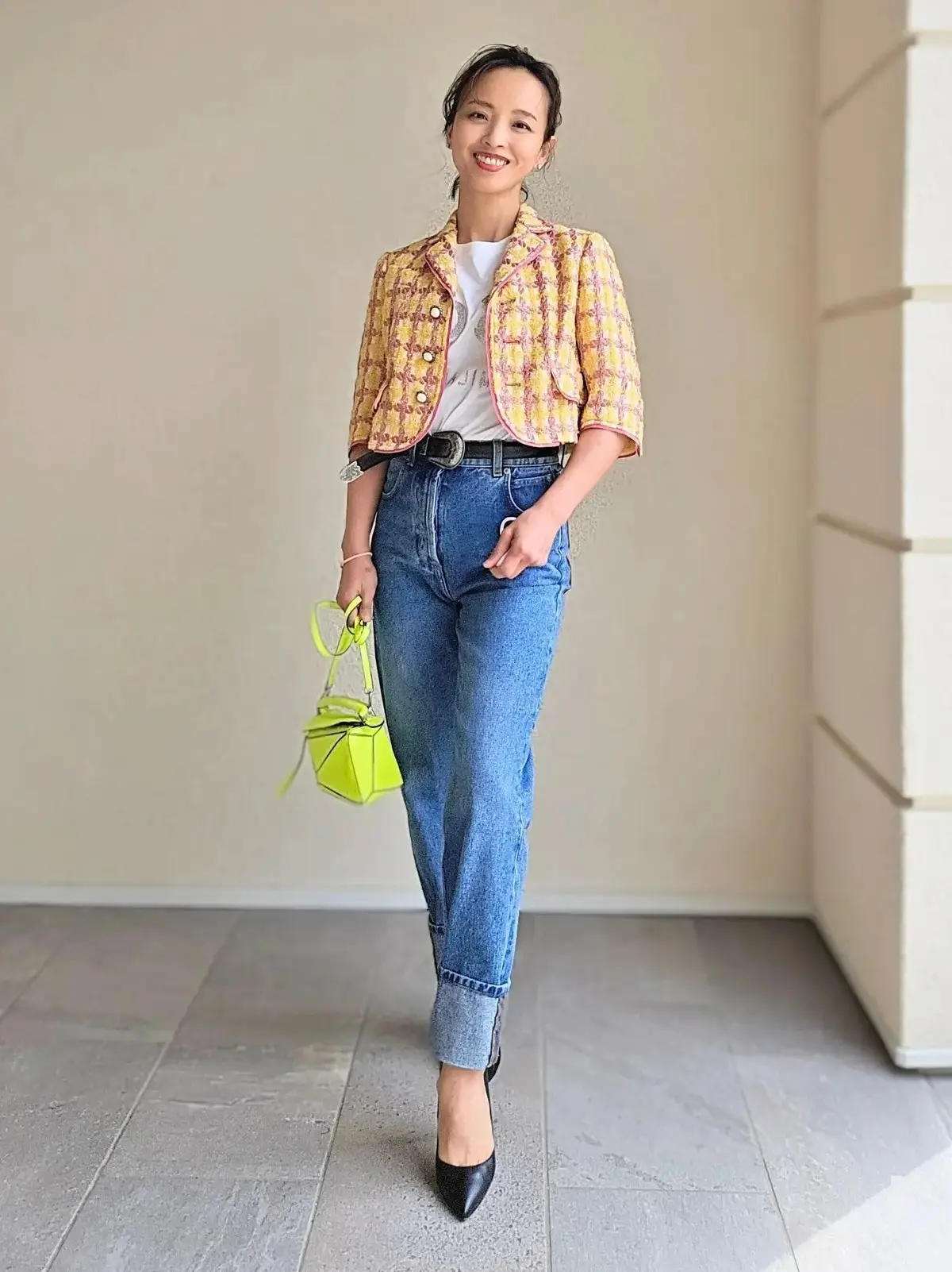 春色ツイードジャケット