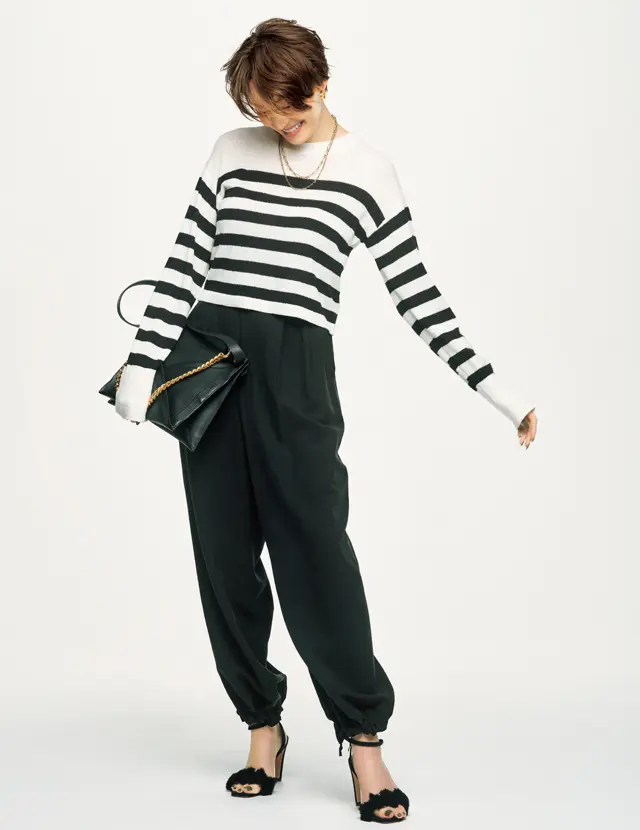 ザ ポーズのボーダーニットのLIZA