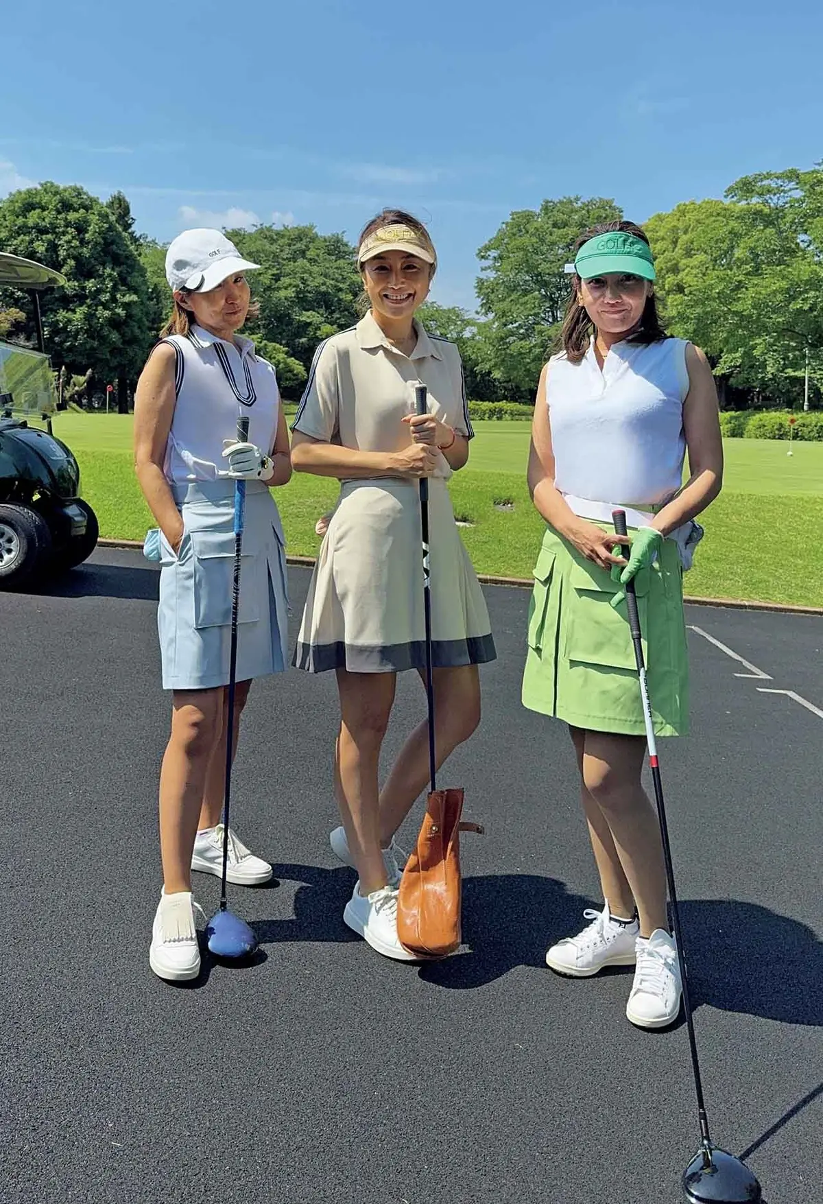 3人での初めてのラウンドは 全員「TMG」のウエアで！