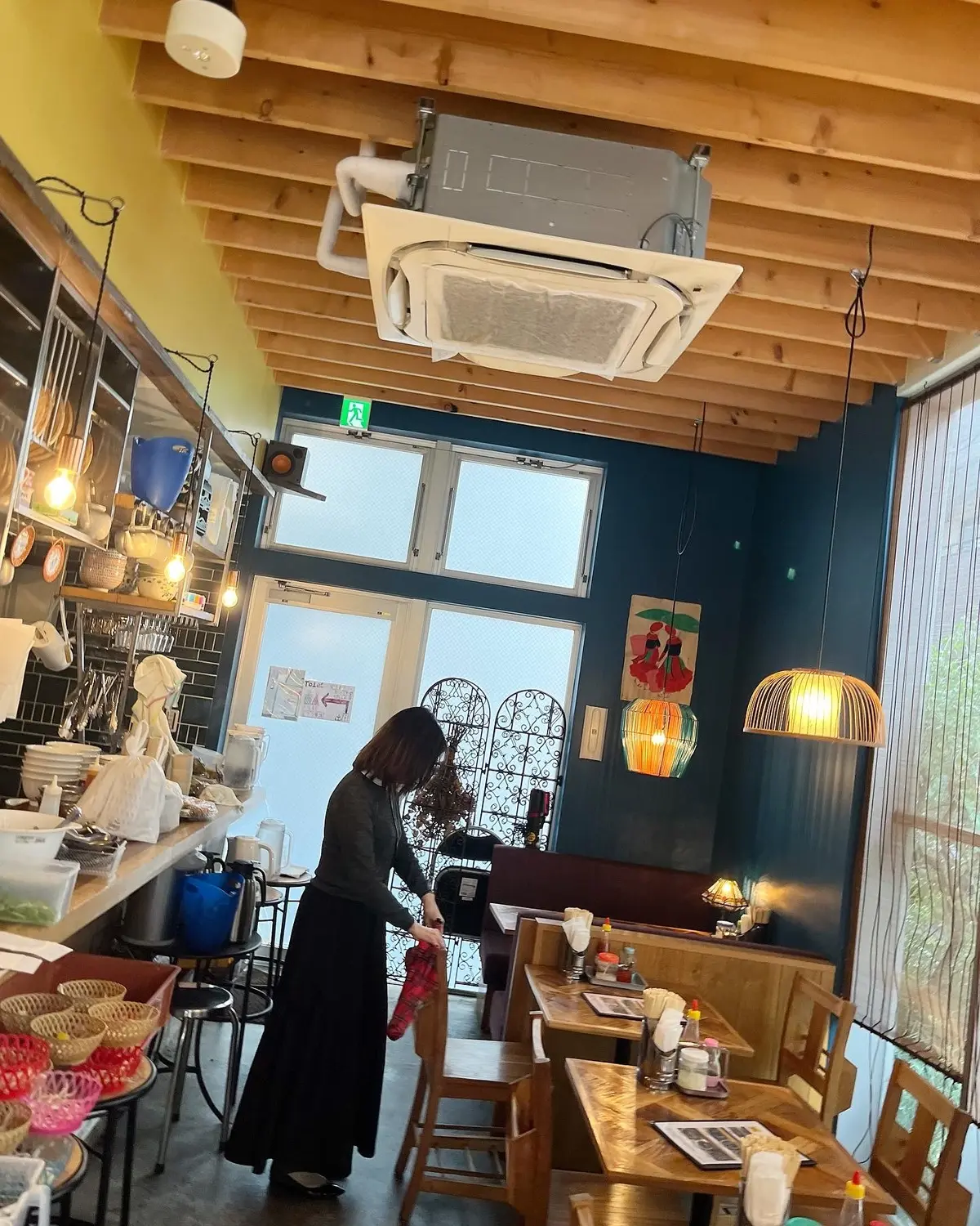 ZARA柄ワンピでホックニー展。の画像_12