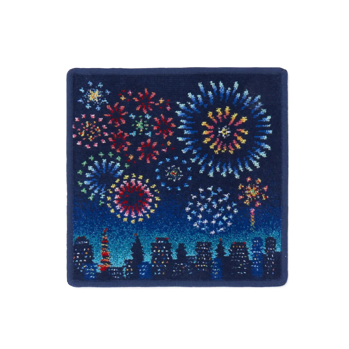 スパークリングナイト　ハンカチ（25×25㎝）￥2,750／フェイラー