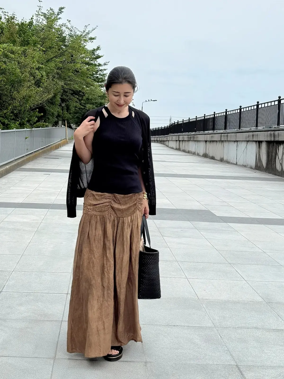 ユニクロ カーディガン・ブラトップ愛用 エクラ華組 松ヶ崎由紀子さん