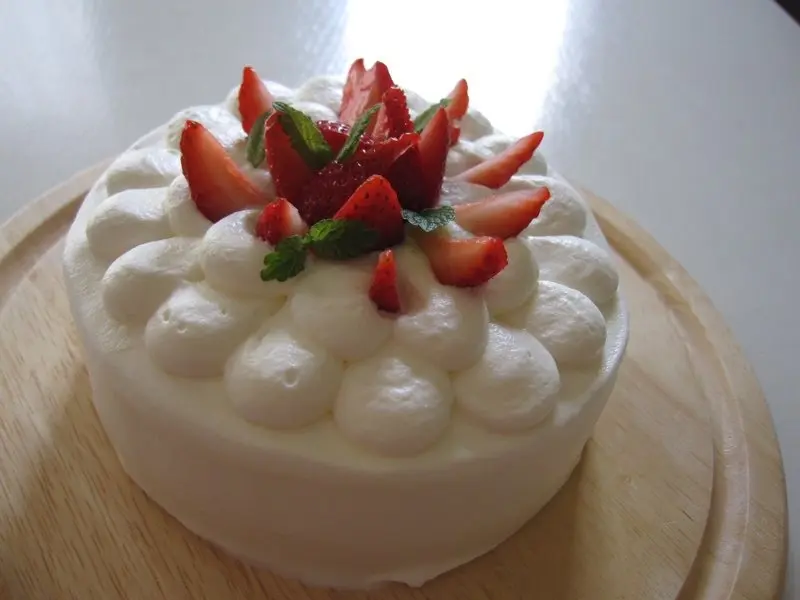 ショートケーキ　ミント