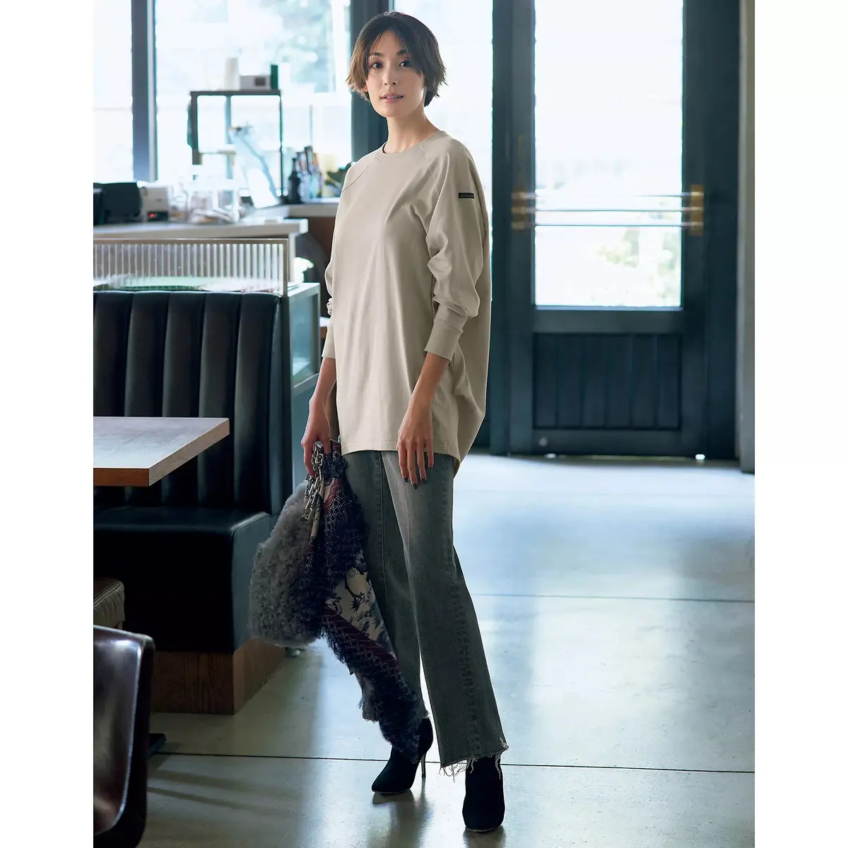 Le minor×éclat ラグランスリーブプルオーバー