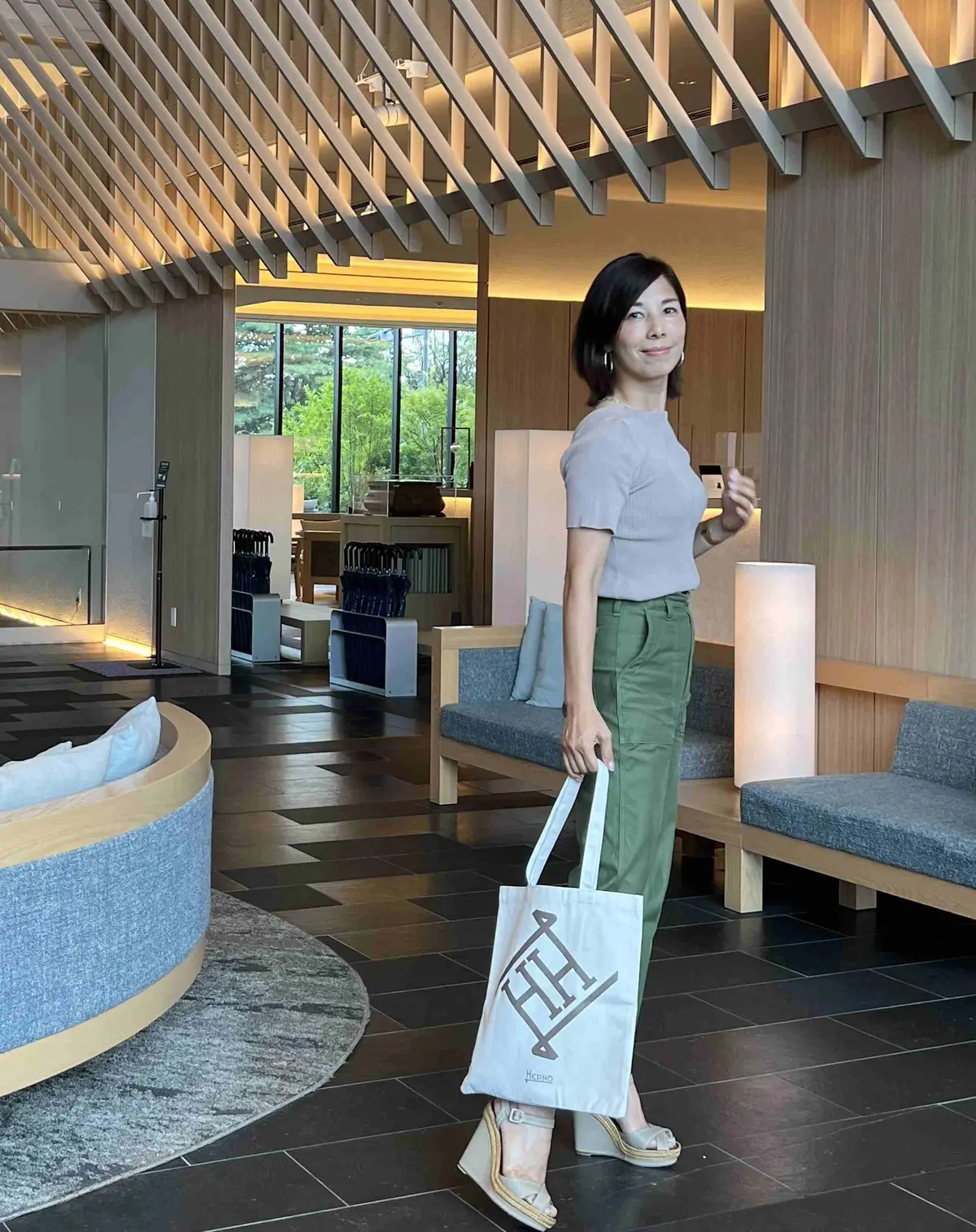 ヘルノ×エクラ　トートバッグ