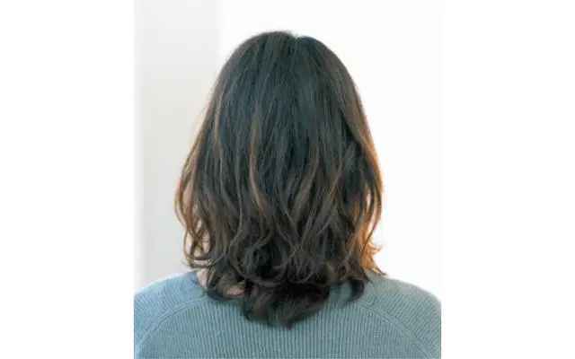 後から見たヘアスタイル