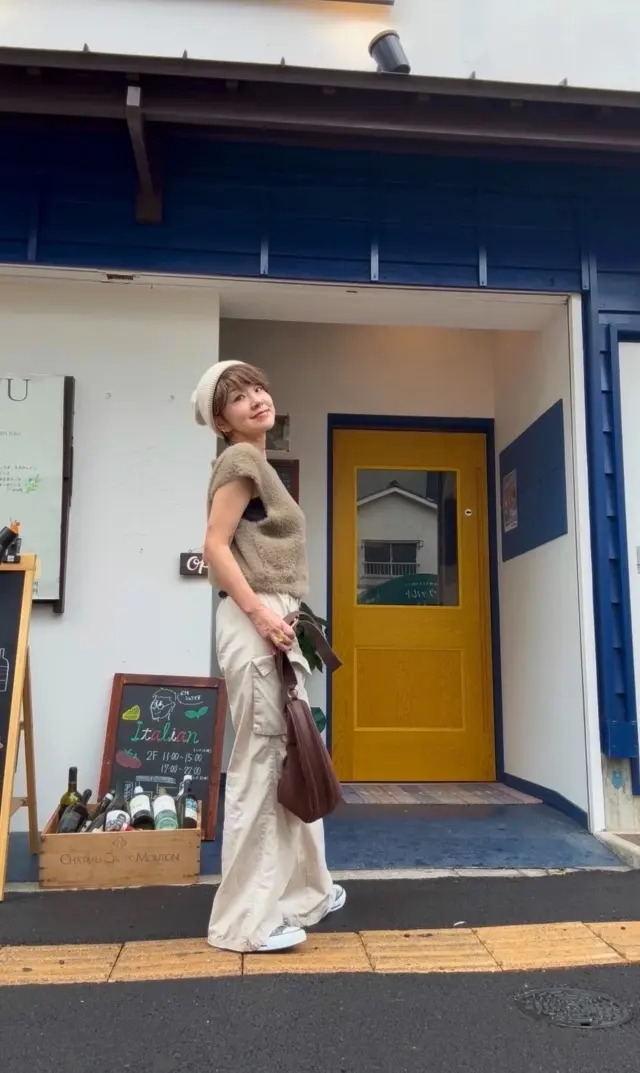 大好きなニット帽で秋コーデ、神戸の魅力あの画像_12