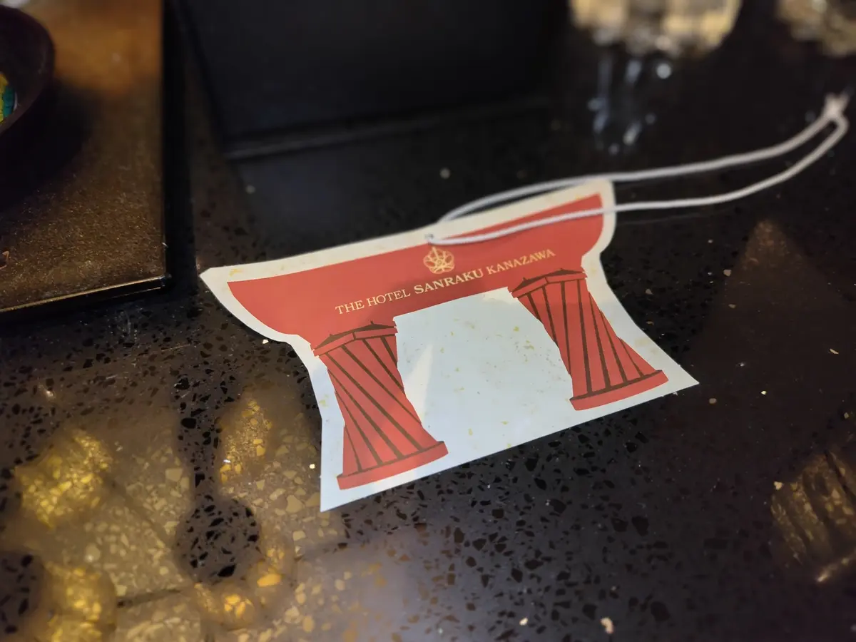 THE HOTEL SANRAKU KANAZAWA（ザ ホテル山楽 金沢）鼓門のクローク札