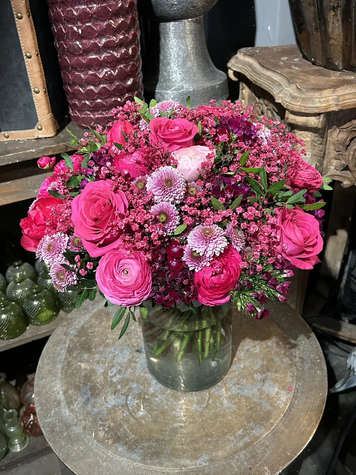 パリスタイルブーケ　フランススタイルブーケ　レッスン