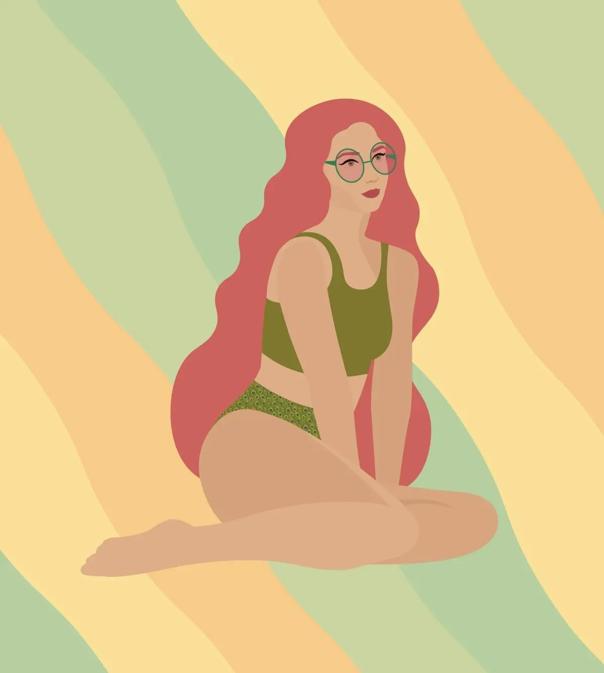 OurAge×Webエクラ 50代　老化　イラスト