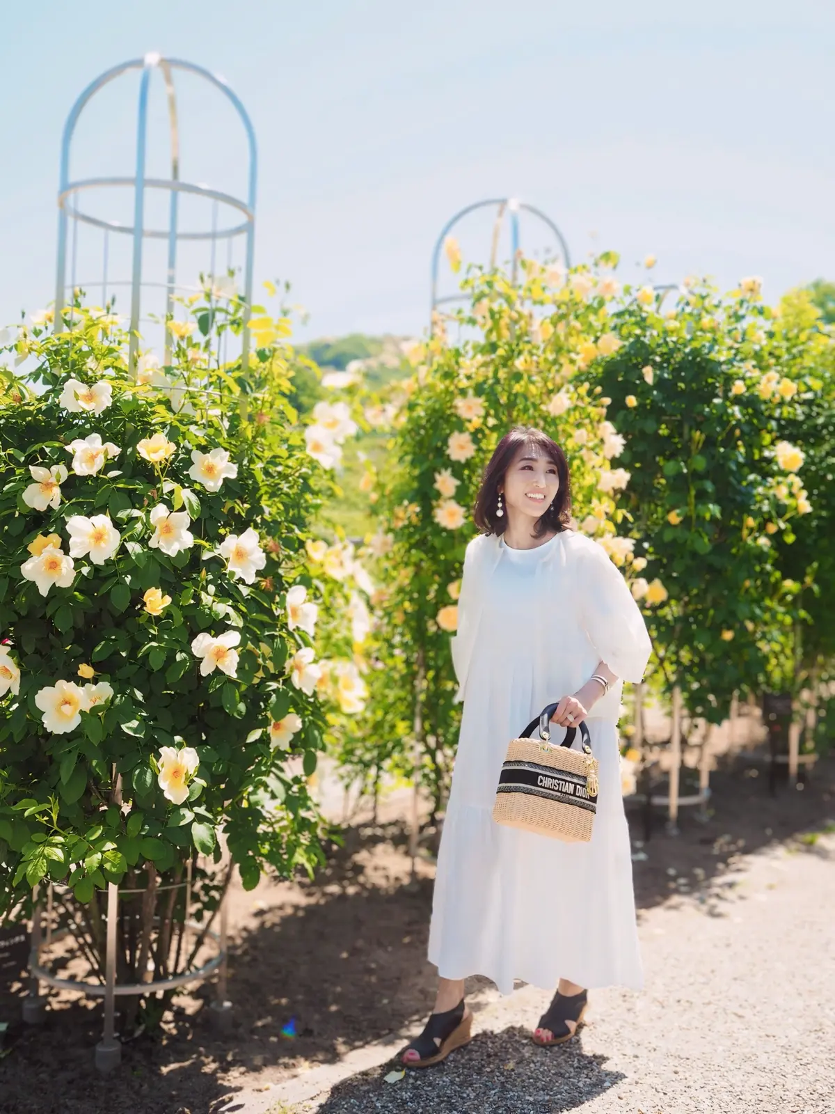 初夏の白ワンピコーデで♡ぎふワールド・ロの画像_4