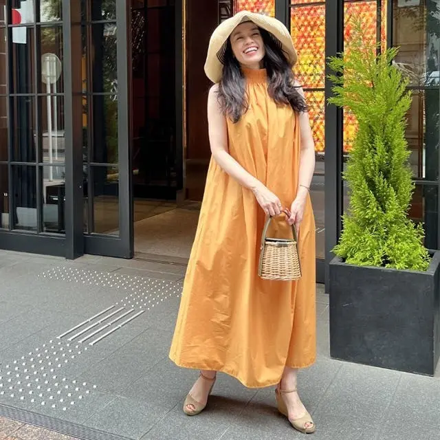 華組ワンピースコーデ