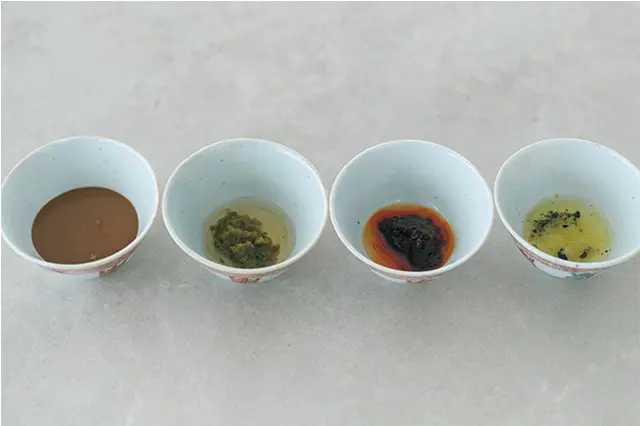 おすすめのタレと香味野菜の組み合わせ