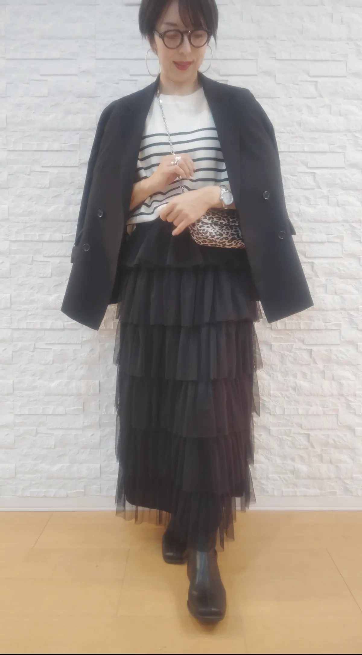 50代主婦【卒業式GUスーツ着回しコーデの画像_3