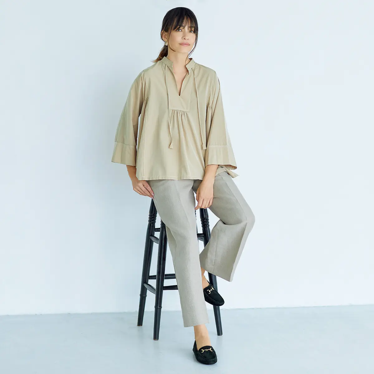 BOEMOS×éclat ビットスエードモカシン