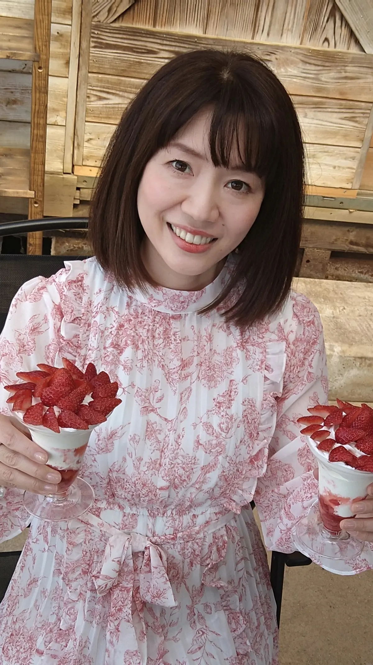 あす花園芸のいちごパフェ