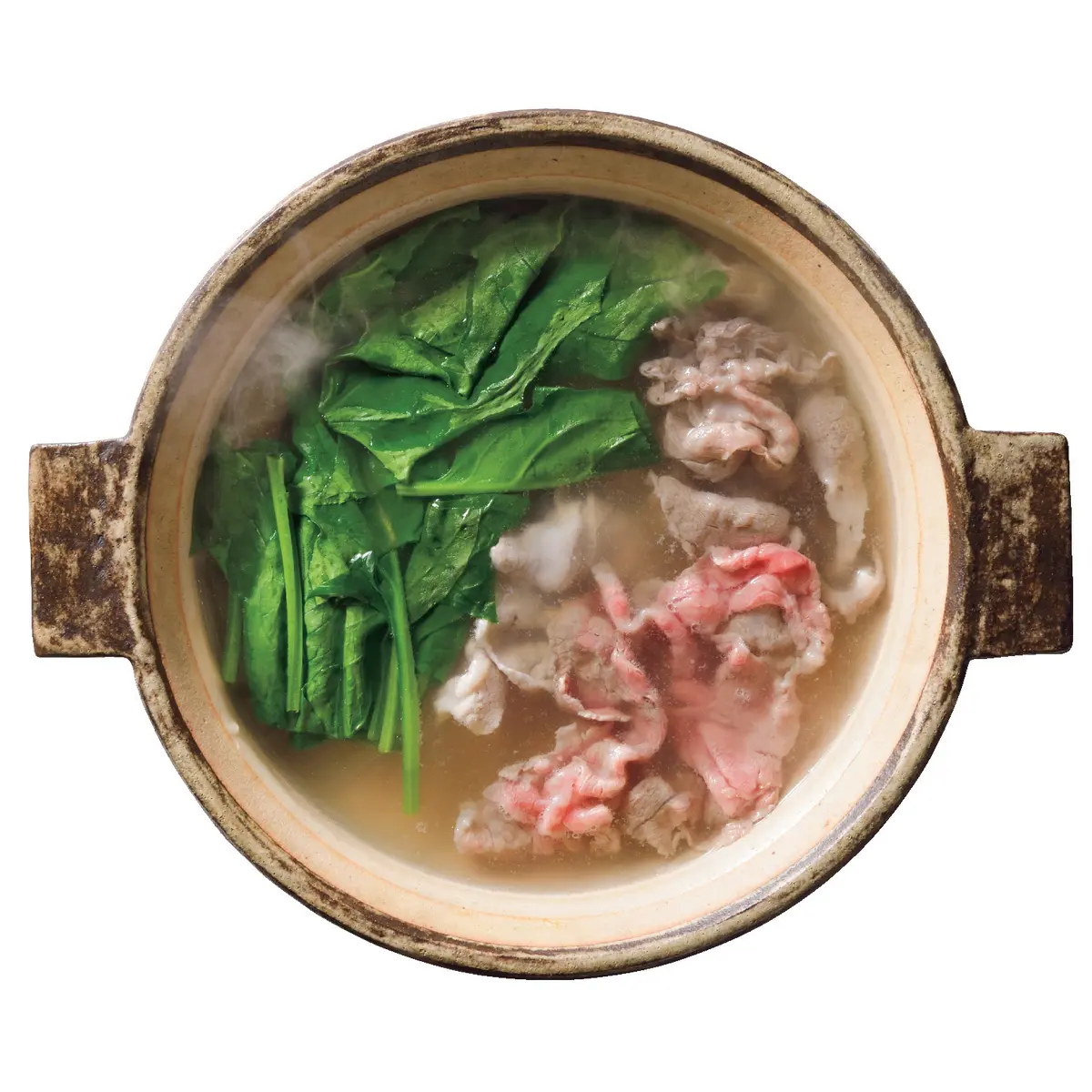 ほうれん草と牛肉と豚肉のしゃぶしゃぶレシピ