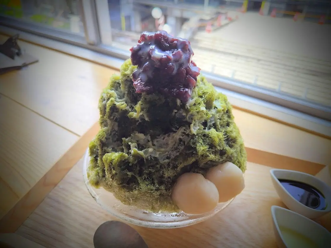 福進堂　花隈店　宇治抹茶金時　豆腐白玉　かき氷