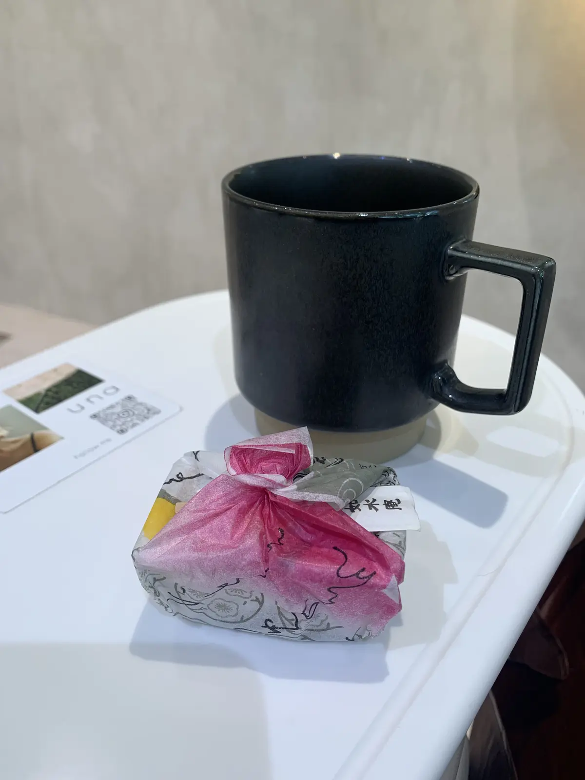 コーヒーと筑紫もち