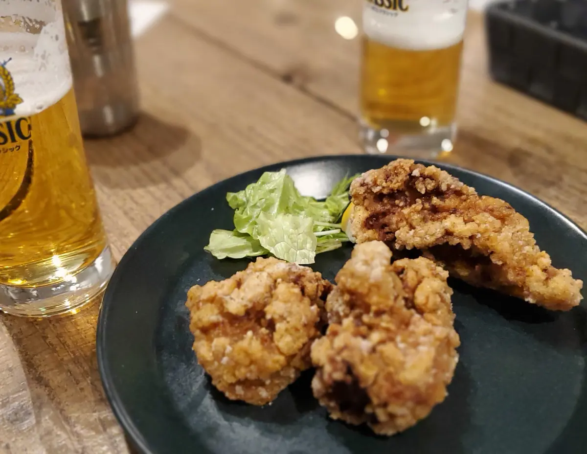 ビールに良く合うザンギも頂きました