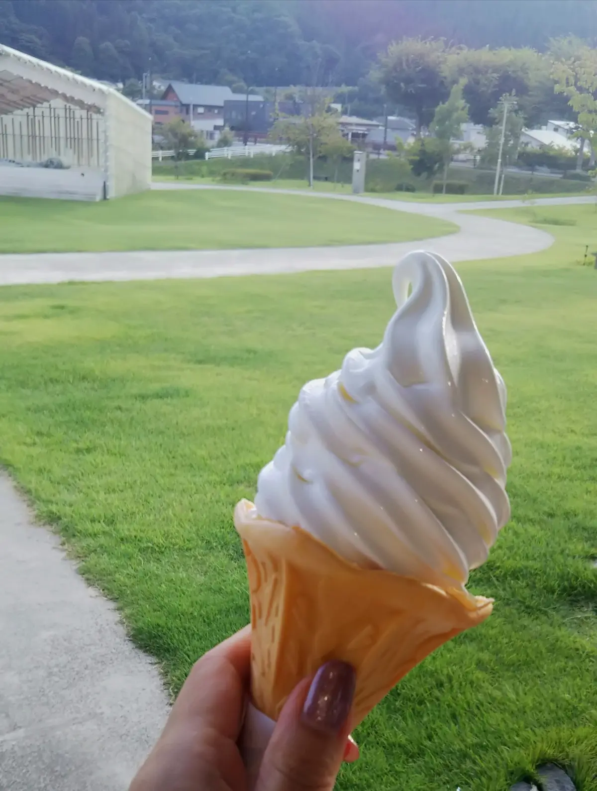 道の駅　おおゆ　ソフトクリーム