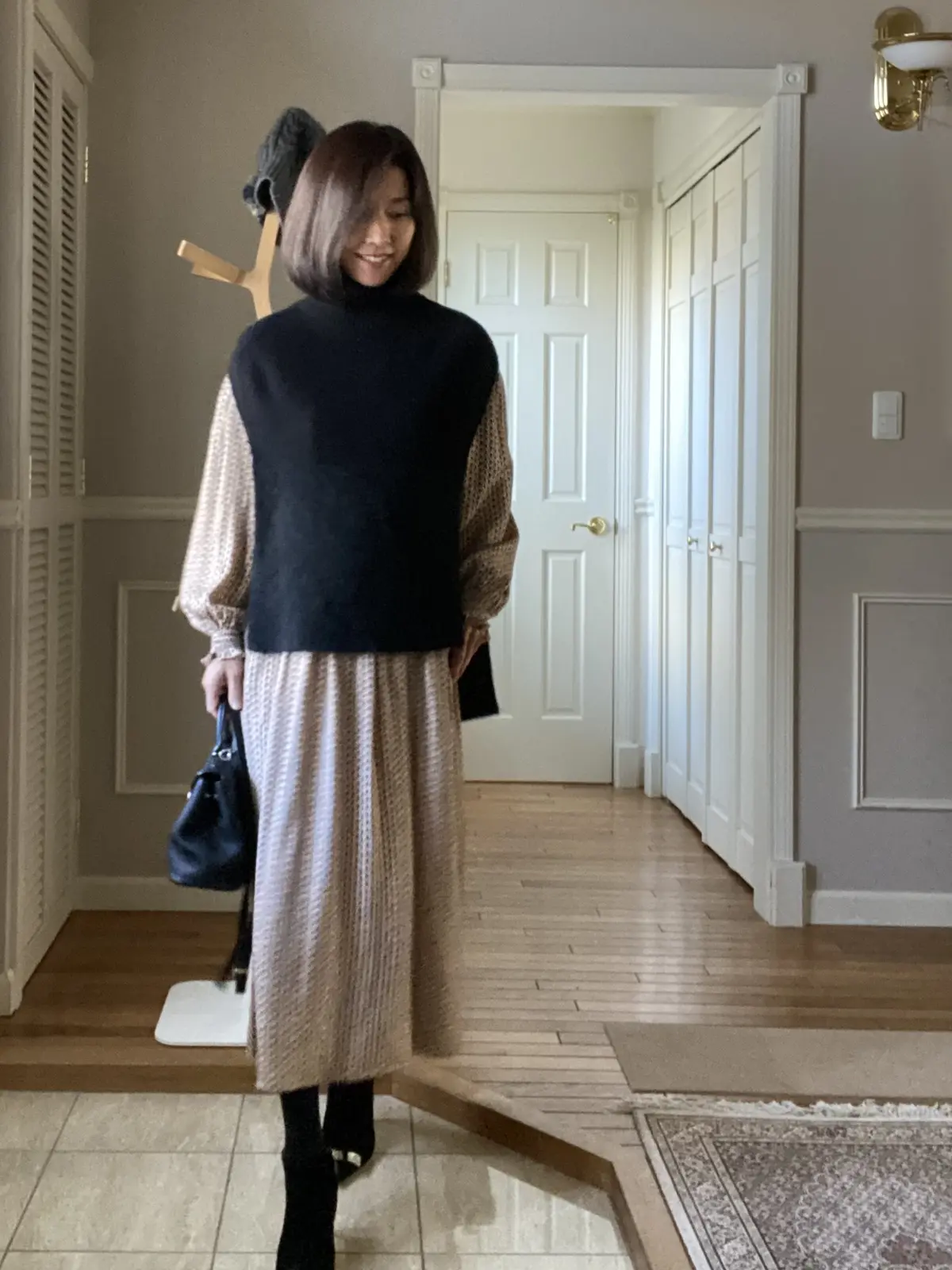 クラシカルワンピースのふんわりコーデの画像_1