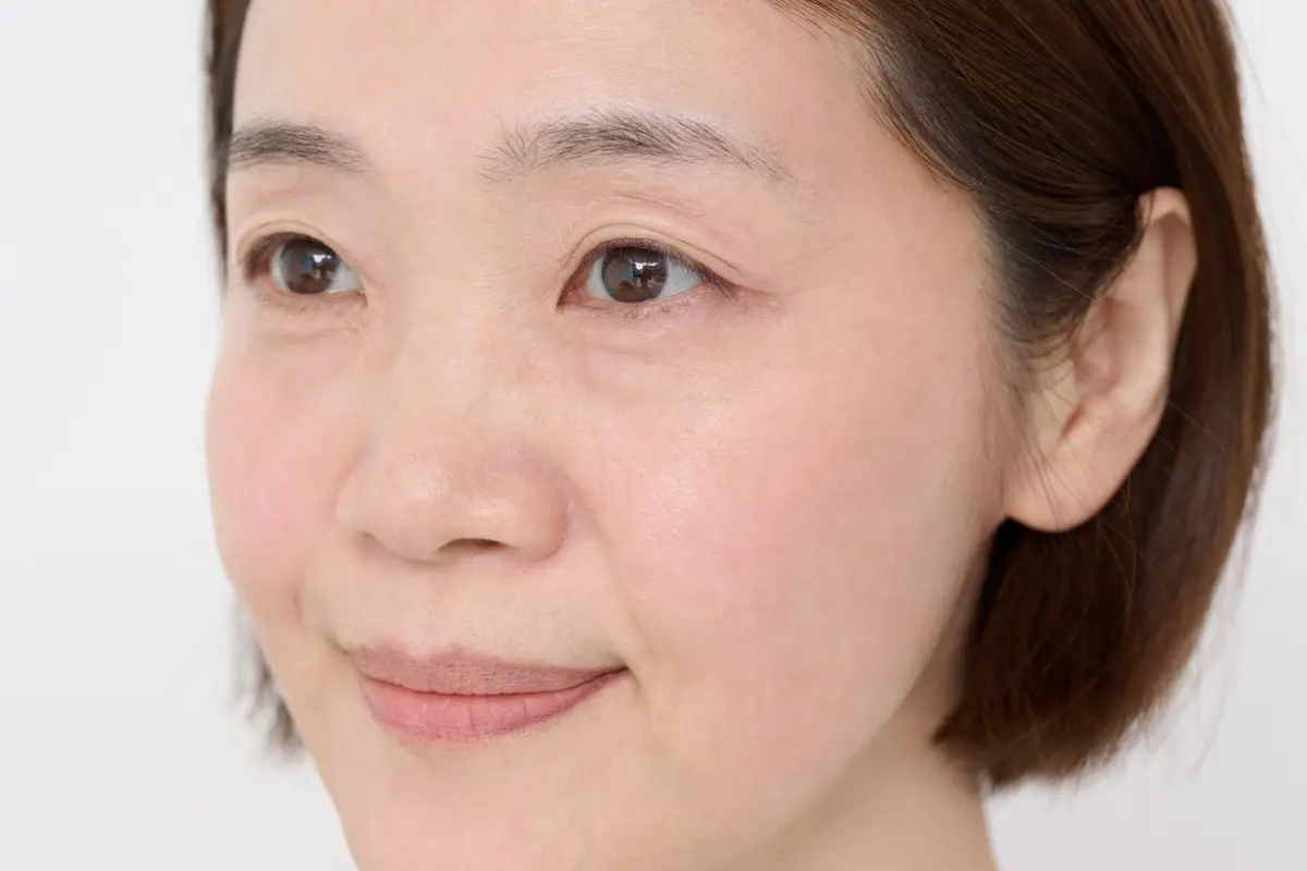 OurAge×Webエクラ　After チークを塗ったあとの顔