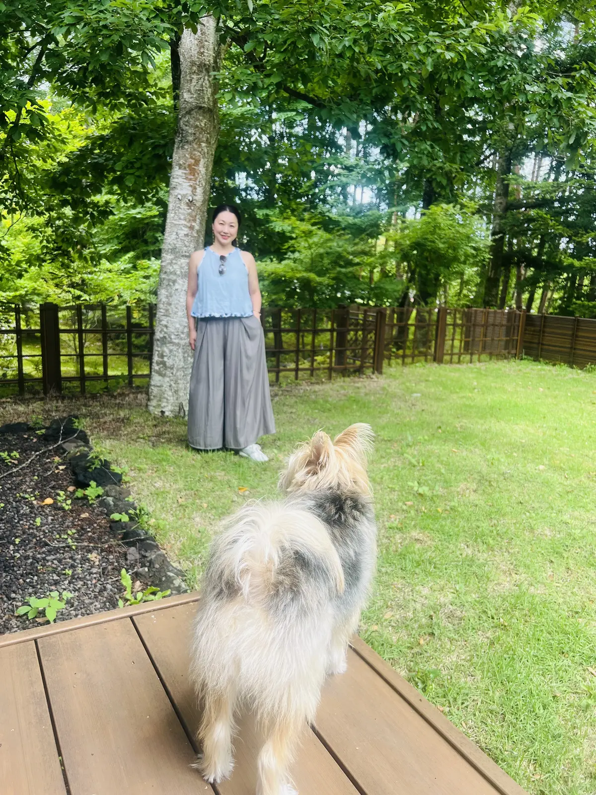 お庭も広く、ワンコも走り回れます！