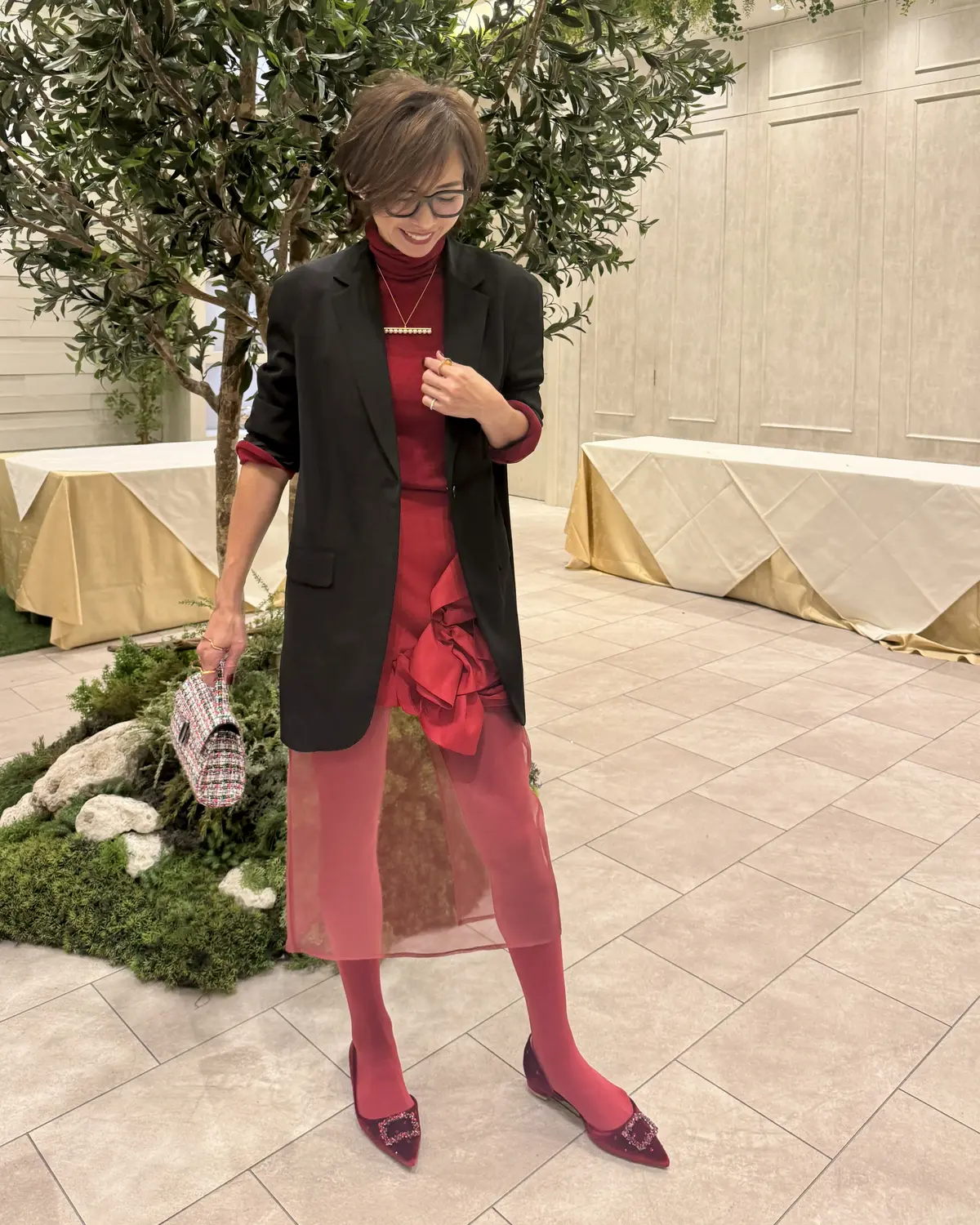 “赤”コーデで《ソワレ　ドゥ　エクラ》の画像_4